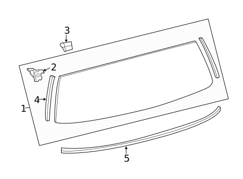 Glass - Lift Gate for 2009 Scion xD #0