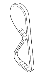 MR994968 - Engine: Timing Belt for Mitsubishi: Eclipse, Galant, Lancer, Outlander Image