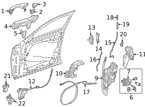 Lock & Hardware for 2022 Mercedes-Benz GLE 53 AMG&reg; SUV #7