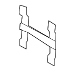 31391626 - Body: License Bracket for Volvo: 240, 244, 245, 740, 760, 780, 850, 940, 960, C30, C70, S40, S60, S60 Cross Country, S70, S80, S90, V50, V60, V60 Cross Country, V70, V90, XC60, XC70, XC90 Image