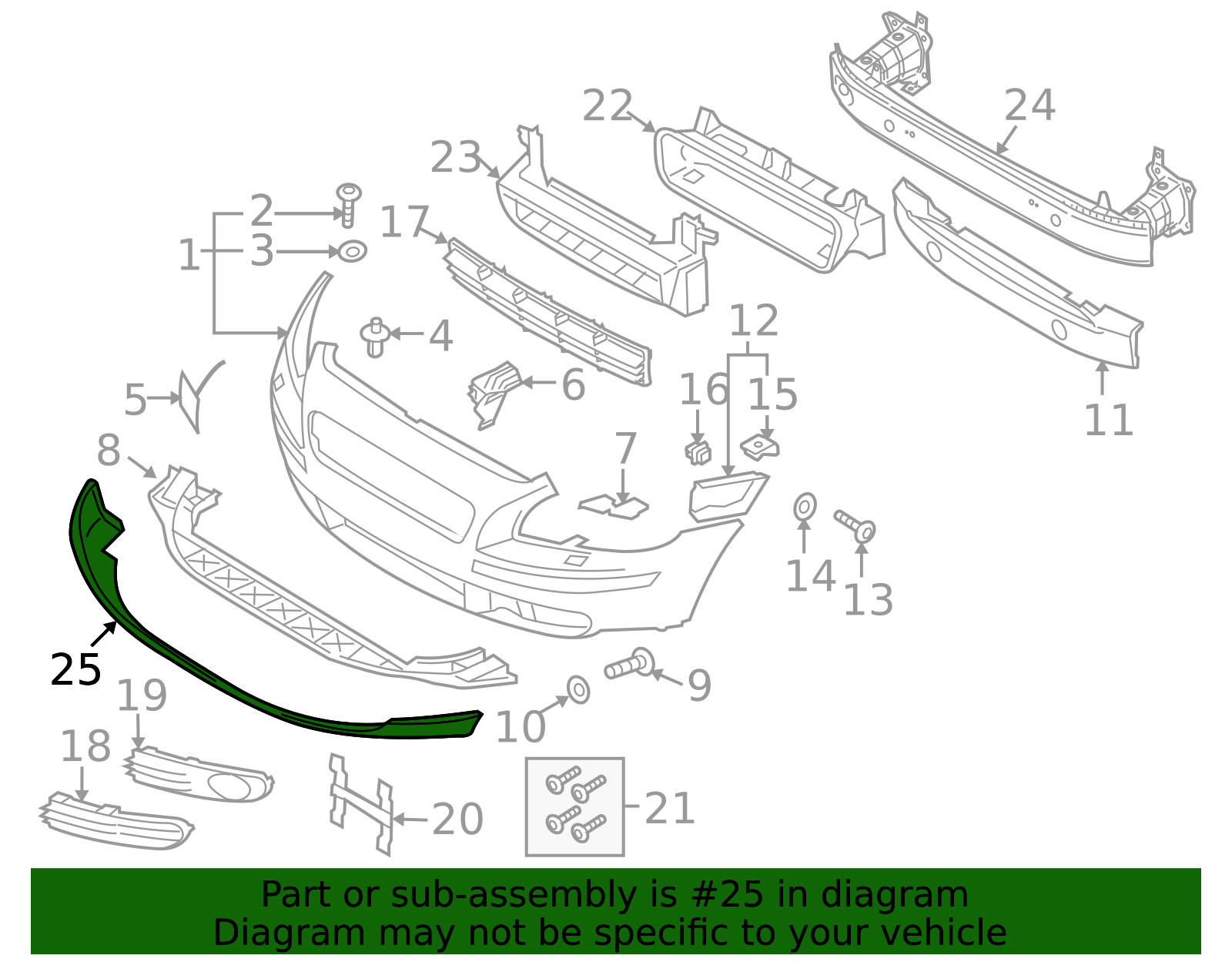 2004-2007 Volvo S40 Valance Panel 30655878 | TascaParts.com