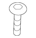 986116 - Body: Bumper Cover Screw for Volvo: 760, C30, C40 Recharge, C70, EC40, EX30, EX90, S40, S60, S60 Cross Country, S80, S90, V50, V60, V60 Cross Country, V70, V90, V90 Cross Country, XC60, XC70, XC90 Image