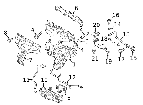 Turbocharger & Components for 2007 Volvo V50 #6