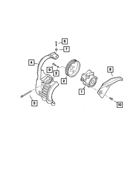 Power Steering Pump and Reservoir for 2015 Ram ProMaster City #0