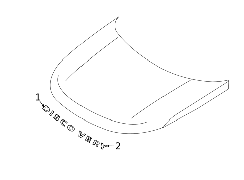 Exterior Trim - Hood for 2023 Land Rover Discovery #0