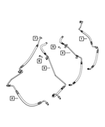 68217586AA - Steering: Power Steering Return Hose for Mopar Image