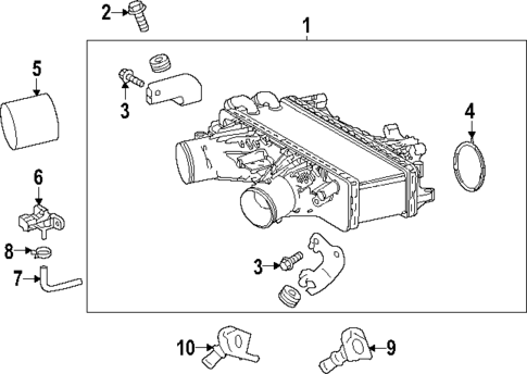 Intercooler for 2024 Toyota Tundra #1