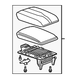 85146185 - Body: Armrest for Chevrolet: Traverse, Traverse Limited Image