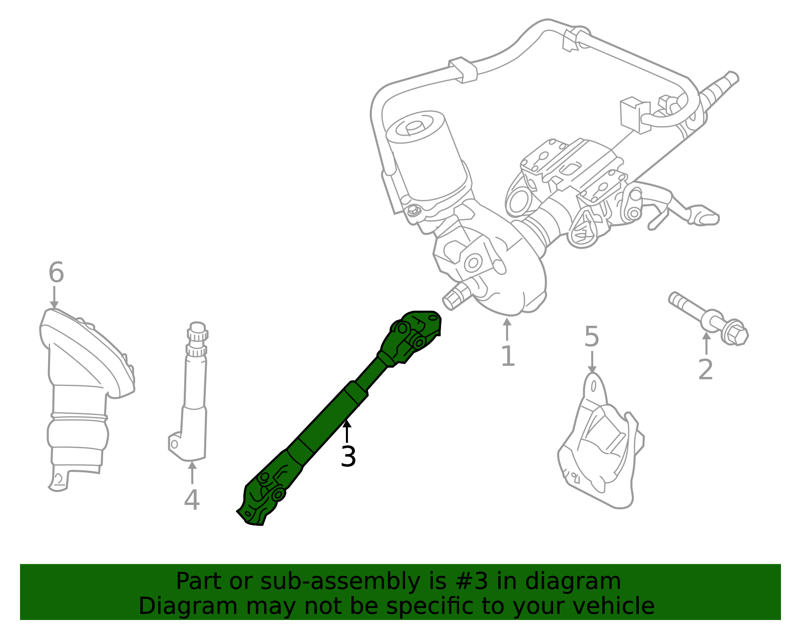 2011-2017 Lexus CT200h Intermediate Shaft 45260-76020 | OEM Parts
