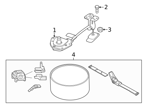 Spare Tire Carrier for 2020 Kia Sedona #0