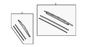 99H09AKA26H - Electrical: Wiper Blade for Hyundai Image