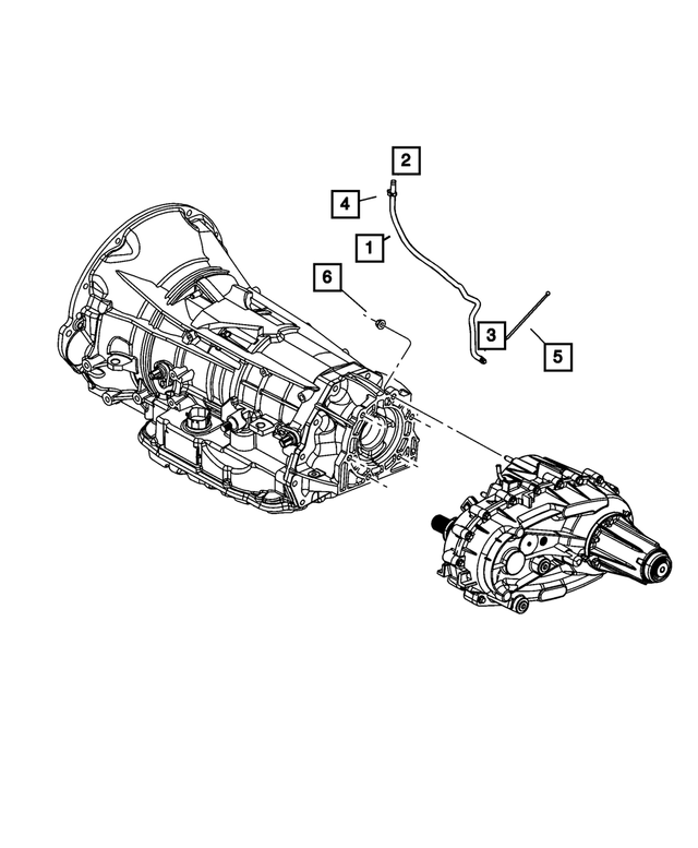 HFV00516AB - BW 44-44; Transfer Case: Fuel And Vapor Hose for Mopar Image image
