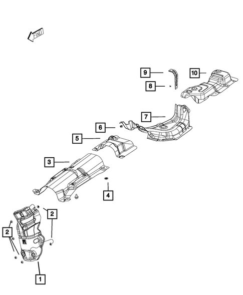 Exhaust System for 2015 Fiat 500L #1