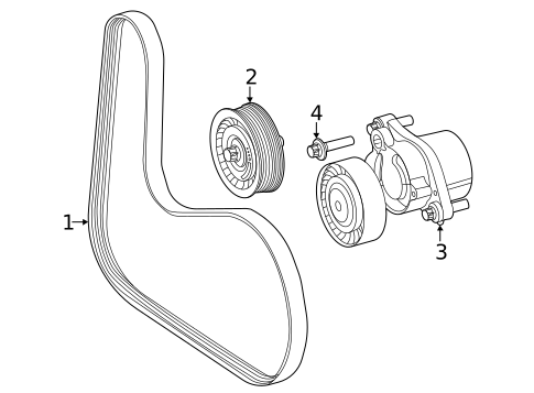 Belts & Pulleys for 2025 Mercedes-Benz E 350 #0