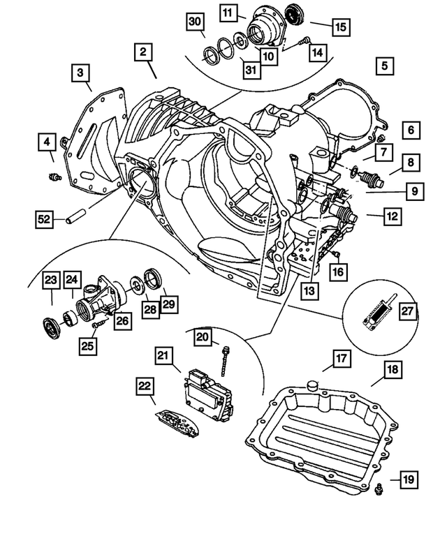 4809377AA - Automatic Transaxle 4 Speed: Oil Cooler Hose Connector for Mopar Image image