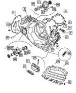 4883522AE - Automatic Transaxle 4 Speed: Transaxle Case for Mopar Image