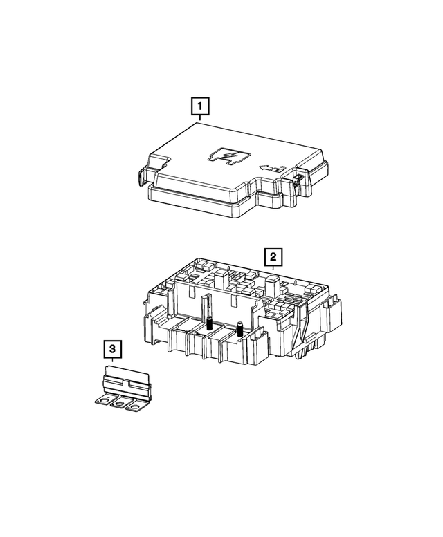 68503700AA - Electrical: Power Distribution Center Cover for Mopar Image