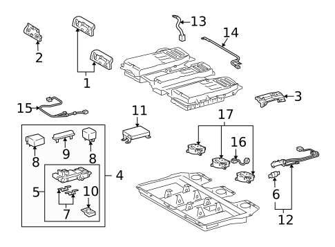Electrical Components for 2006 Toyota Highlander #3