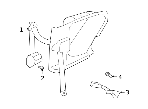 Rear Seat Belts for 2015 Jeep Compass #0