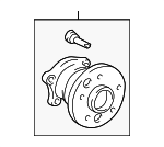 424500E010 - Brakes: Hub &amp; Bearing for Toyota: Highlander Image