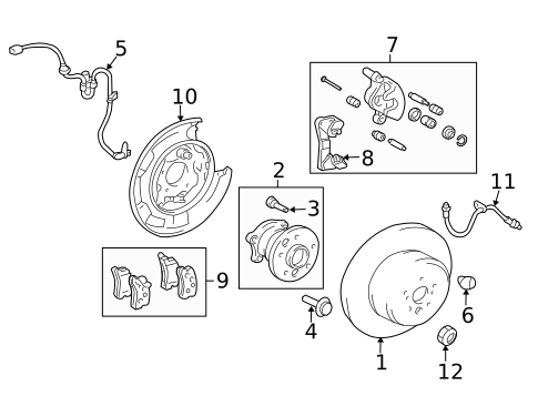 Anti-Lock Brakes for 2006 Toyota Highlander #1