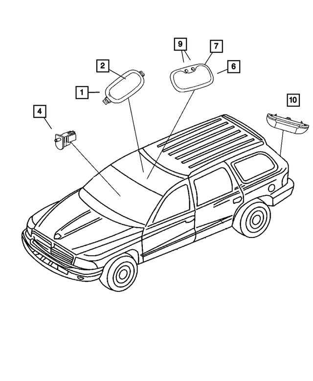 YQ85BD1AB - Electrical: Dome And Reading Lamp for Mopar Image image