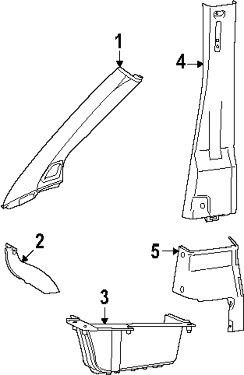 Interior Trim - Pillars for 2025 Ram ProMaster EV #0