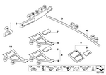 51419145411 - Vehicle Trim: Aluminum Decor Strip, Front Left Door for BMW Image