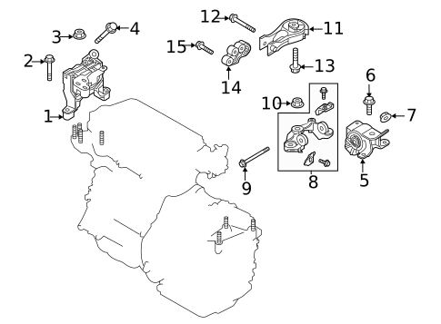Engine & Trans Mounting for 2018 Mazda CX-5 #1