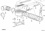 11151719841 - : Vent Hose for BMW Image