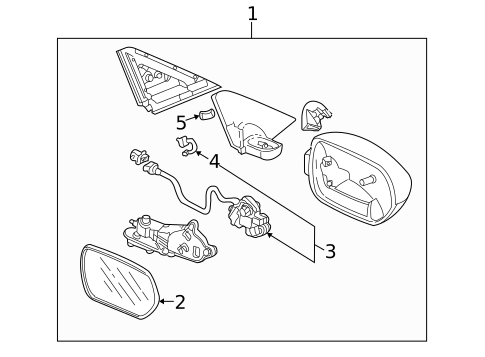 Outside Mirrors for 2003 Honda Insight #0