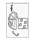 9J1615123D - : Caliper for Porsche: Taycan Image