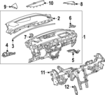 26472725 - : Defroster Grille for GM Image