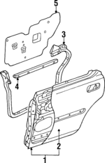 67550SW5000ZZ - Body: Door Shell for Acura Image