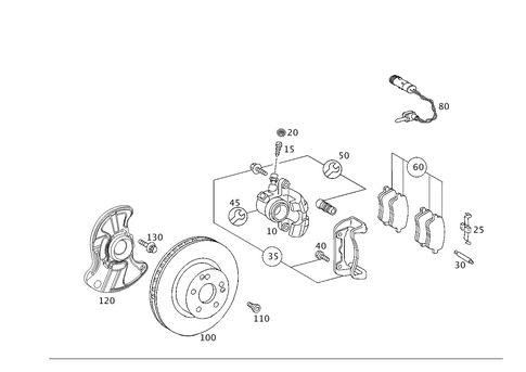 Front Wheel Brake for 2006 Mercedes-Benz C230 #0