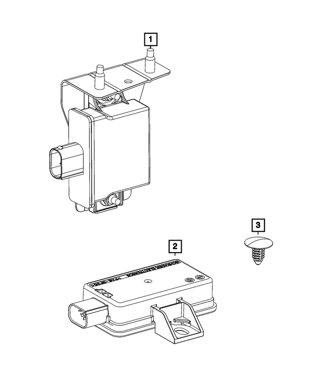 68530444AC - Electrical: Control Module Receiver for Mopar Image