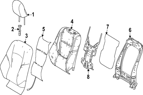 Passenger Seat Components for 2025 Toyota Land Cruiser #3