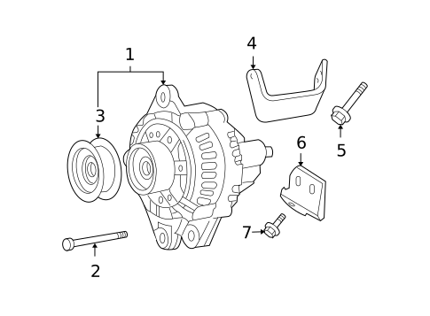 Alternator for 2008 Kia Optima #1