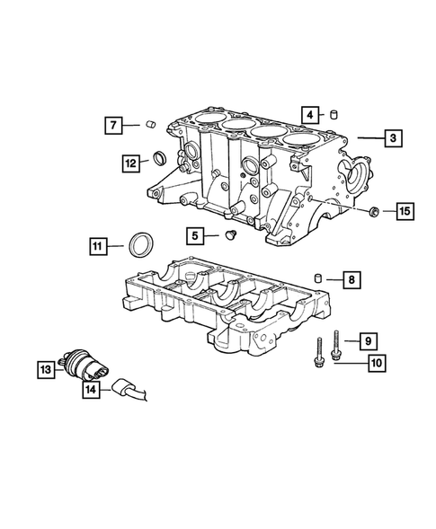 Cylinder Block for 2004 Chrysler Sebring #0