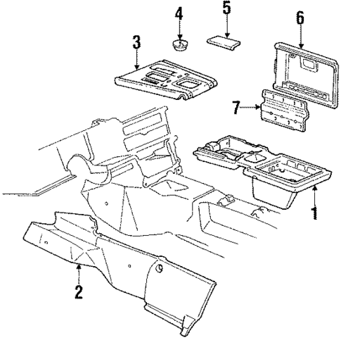Center Console for 1985 Chevrolet Corvette #0
