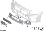 51118082449 - : Grille Side Left Front for BMW Image