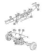 52013236AE - Brakes: Parking Brake Cable, Front for Ram: Dakota Image