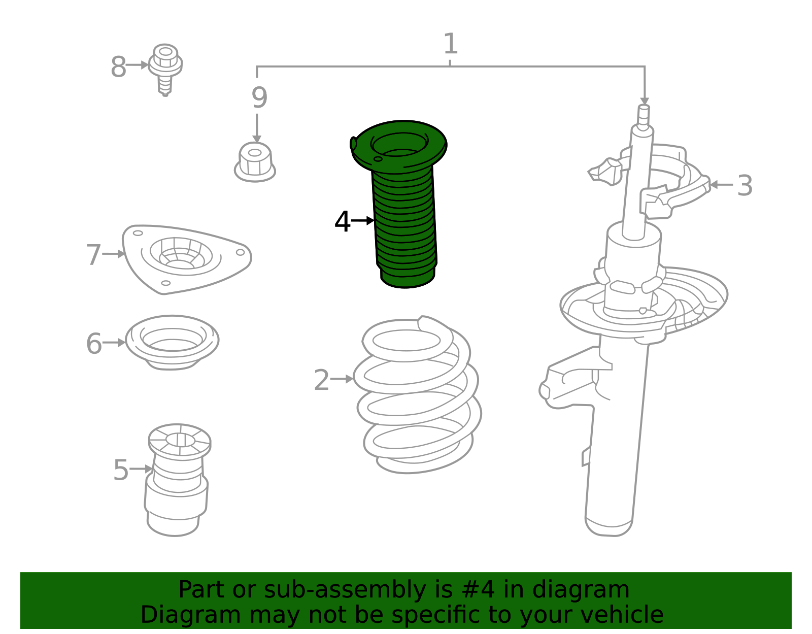 2021-2025 Nissan Coil Spring Insulator 54034-6RA0A | OEM Parts Online