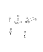 68161550AE - Electrical: Oxygen Sensor Bracket for Mopar Image
