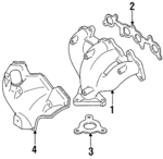 F4BZ9430A - Exhaust: Manifold for Ford: Aspire Image