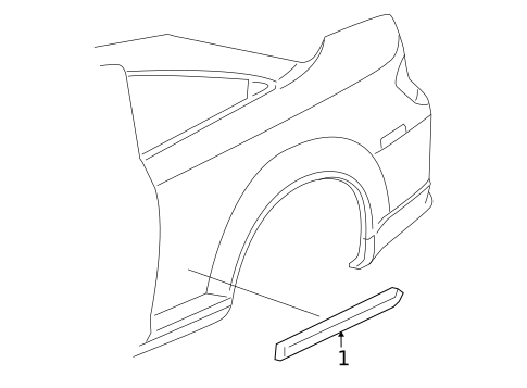 Exterior Trim - Quarter Panel for 2008 Chevrolet Cobalt #0