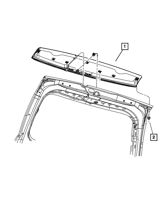 ZW33RXFAB - Exterior Ornamentation: Liftgate Spoiler for Mopar Image
