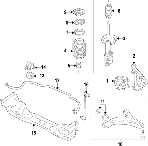 Front Suspension for 2022 Subaru BRZ #0