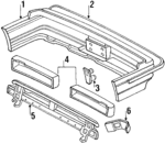 71010SF1A20ZZ - Body: Bumper Cover for Honda: Prelude Image