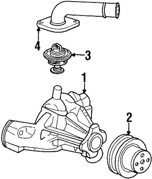 Water Pump for 1999 Isuzu Hombre #0